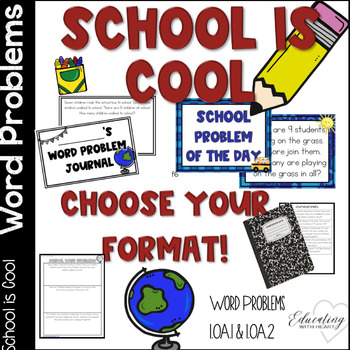 Common Core Math Word Problems: School is Cool!
