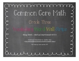 Common Core Math Word Wall Cards - Third Grade
