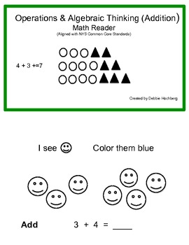 Preview of Common Core Math in Kindergarten ... Addition  (Operations & Algebraic Thinking)