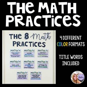 Preview of Common Core Mathematical Practices Posters - 4 COLORED VERSIONS!
