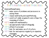 Common Core Mathematical Practices Posters, Question Promp