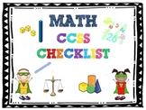 Common Core Mathematics Checklist Kindergartent