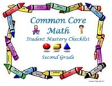 Common Core Mathmatics Student Mastery Checklist 2nd Grade