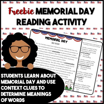 Preview of Common Core Memorial Day Reading Activity