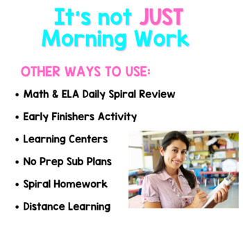 2nd Grade Morning Work - Common Core (Unit 1) ~ A Daily ELA & Math Review