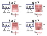 Common Core Multiplication Flashcards - sixes (distributiv