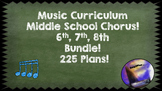 Music Curriculum Middle School Grade 6 7 8  Bundle