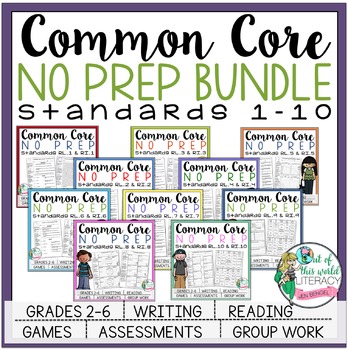 Preview of Common Core No Prep Reading Bundle