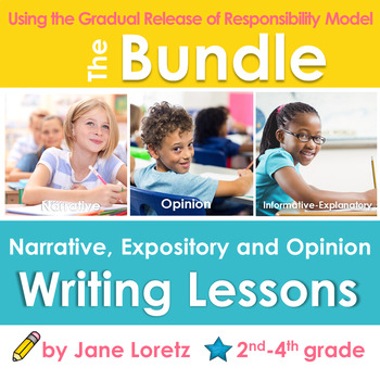 Preview of Narrative, Expository and Opinion Writing Lessons (Bundled) Common Core aligned