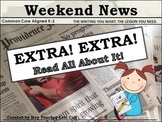 Kindergarten Writing & Editing Checklists {Weekend & Daily News}