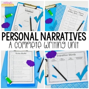 Preview of Personal Narrative Writing Unit | Writing Workshop | Print and Digital