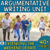 Argumentative Writing Unit - Middle School Argumentative E