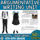 Argumentative Writing Unit - Argumentative Essay - School 