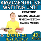 Argumentative Writing Unit - Argumentative Essay - Tablets