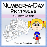 Number a Day Math Printables (first grade)