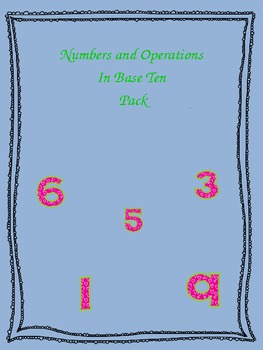 Preview of Common Core - Numbers and Operations In Base Ten Pack