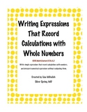Common Core Numerical Expressions Worksheet Pack
