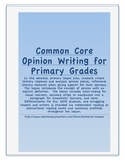 Common Core Opinion Writing Lesson Plan - Integrated with 
