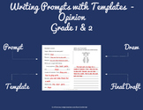 Common Core Writing Prompts with Templates  - Opinion