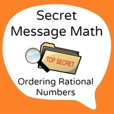 Common Core - Ordering Rational Numbers Secret Message - M