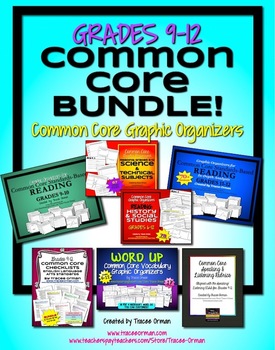 Preview of Reading Organizers & Activities BUNDLE Grades 9-12