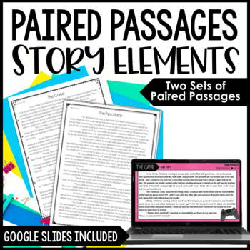 Preview of Paired Passages | Comparing Story Elements in the Same Genre w/ Digital