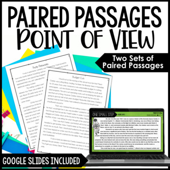 Preview of Paired Passages | Point of View - with Digital Paired Passages