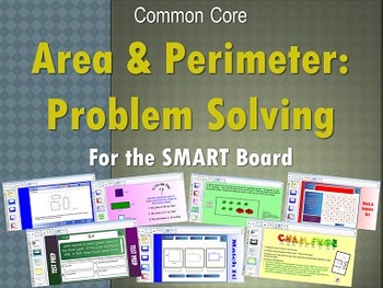Preview of Perimeter & Area Grades 3 and 4 for the SMART Board