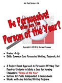 Common Core Persuasive Writing! FUN! "Person of the Year" 