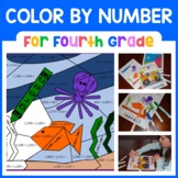Color By Number 4th Grade Math Facts | Color by Multiplica
