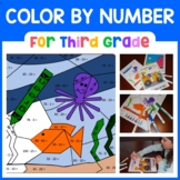 Color By Number 3rd Grade Math Facts | Color by Multiplica