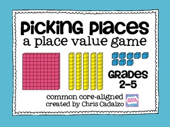 Place Value Games By Christine Cadalzo | Teachers Pay Teachers