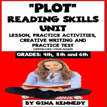 Preview of Plot Lesson, Reading Review Activities, Writing Projects +Practice Test