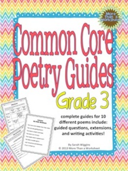 Common Core Poetry Third Grade Teaching Guide by More Than a Worksheet