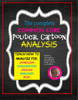Preview of Common Core Political Cartoon Analysis