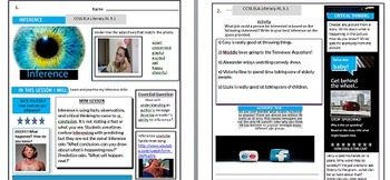 Preview of Common Core Reading Comprehension RL 1-10 5th Grade Workbook