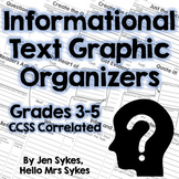 Informational Text Comprehension Graphic Organizer Bundle 