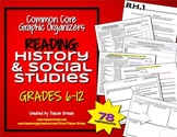 Reading History & Social Studies Graphic Organizers 6-12
