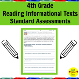 Common Core Reading Informational Texts Standard Assessmen