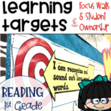 Common Core Reading Learning Targets 1st grade