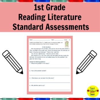 Preview of Common Core Reading Literature Standard Assessments for 1st Grade