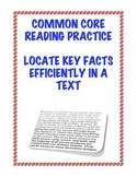 Common Core Reading RI.2.5: Locate Key Facts Efficiently i