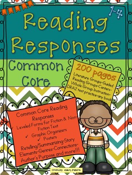 Preview of Common Core Reading Response