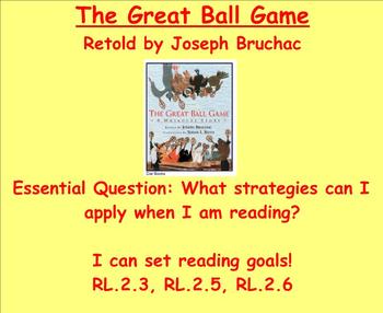 Preview of Common Core Reading "The Great Ball Game" CREEK Native American Unit