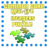 Common Core - Real Life Integers Puzzle - Math Fun!