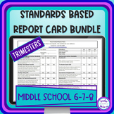 Standards Based Report Cards BUNDLE for 6th, 7th, and 8th 