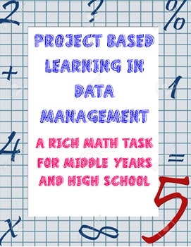Preview of Common Core Rich Math Task in Data Management NO PREP