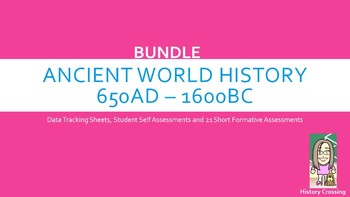 Preview of Ancient World History Mastery Bundle: Assessments and Tracking