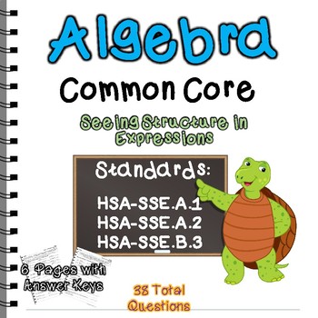 seeing structure common core algebra 1 homework answers