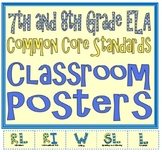 Common Core Seventh and Eighth Grade ELA Posters